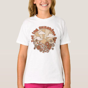 In den Blume Groovy Daisy Hippie den Sonnenschein T-Shirt