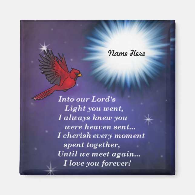 In den hellen Kardinal Magnet (Vorne)