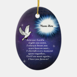 In den hellen Vogel Keramikornament