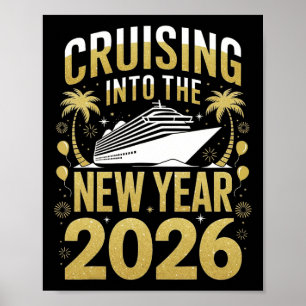 In den Jahreswechsel 2026 Kreuzfahrt Urlaub M Poster