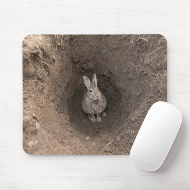 In den Kaninchenbau hinabgestiegen Mousepad (Mit Mouse)