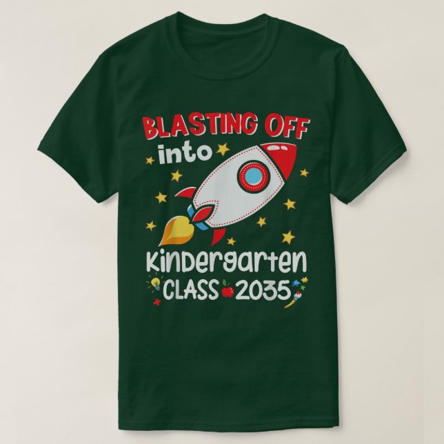 In den Kindergarten Crew Jungs Kids abhauen T-Shirt (Design vorne)