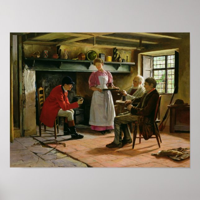 In den Lygon Arms, Broadway, 1896 Poster (Vorne)