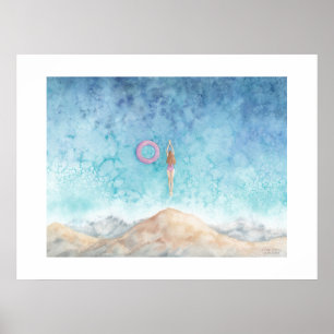 In den Moment des Fluges fallen Poster