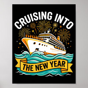 In den neuen Jahr 2026 Kreuzfahrt-Truppe cruisen Poster