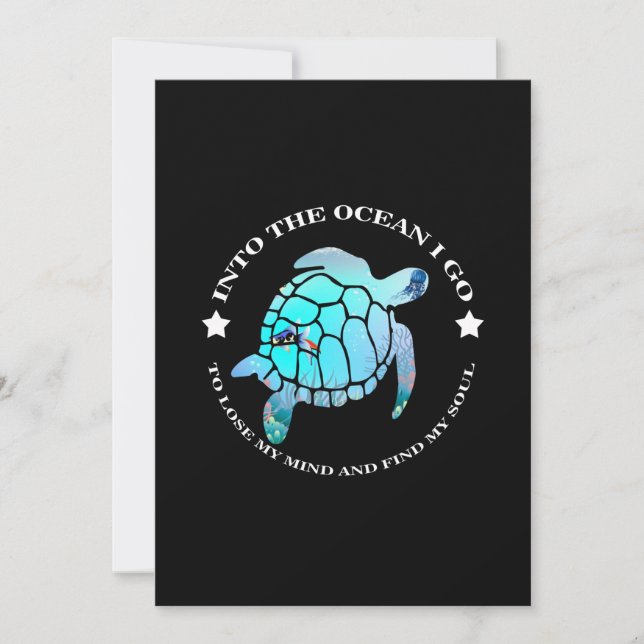 In den Ozean gehe ich, um meinen Geist zu verliere (Vorderseite)