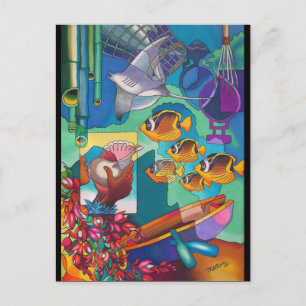 IN DEN SCHATTEN DES SCHLAFENDEN GIANTEN BERGS V POSTKARTE