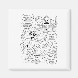 In den Schulmodus umsteigen - Funny Summer Brain C Magnet