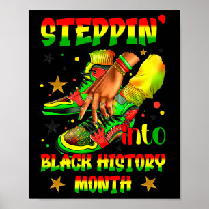 In den schwarzen Geschichtsmonat steigen Schwarze Poster