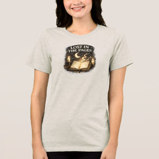 In den Seiten verloren – Dark Academia Vintage Buc Tri-Blend Shirt