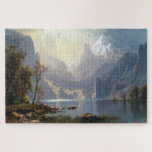 In den Sierras, Lake Tahoe, Albert Bierstadt Puzzle (Horizontal)