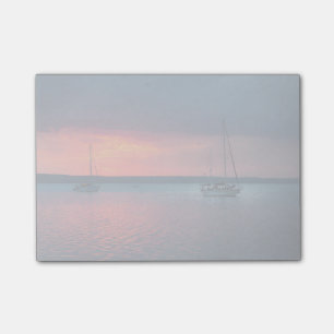 In den Sonnenuntergang Cienfuego, Kuba segeln Post-it Klebezettel