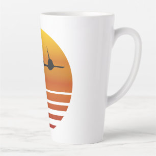 In den Sonnenuntergang - Der Blackbird Milchtasse