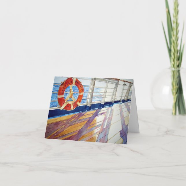 In den Sonnenuntergang Karte (Vorderseite)