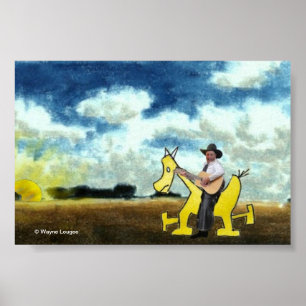 In den Sonnenuntergang Poster