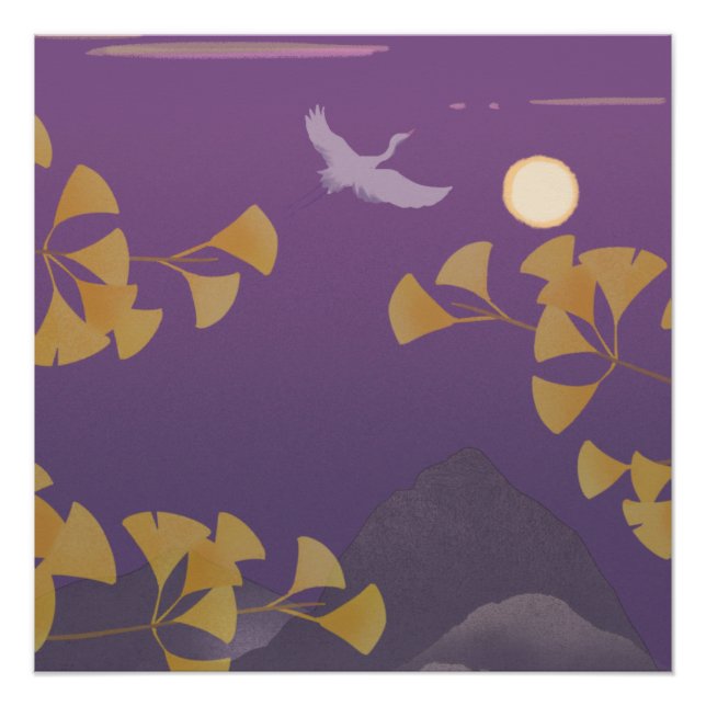 In den Sonnenuntergang Poster (Vorderseite)