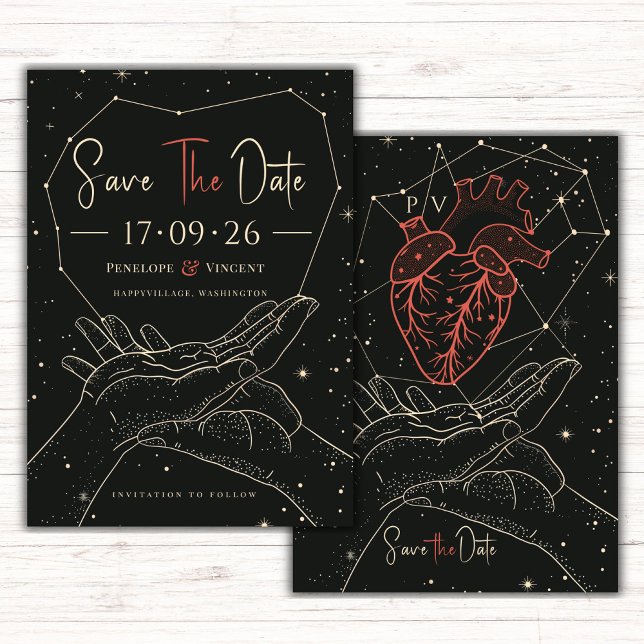 In den Sternen geschrieben | Tarot Save the Date (Von Creator hochgeladen)