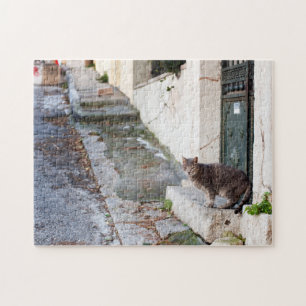 In den Straßen von Athen - Puzzlespiel Puzzle