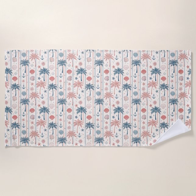 In den Tropen scheint sich die Zeit zu verlangsame Strandtuch (Vorderseite)