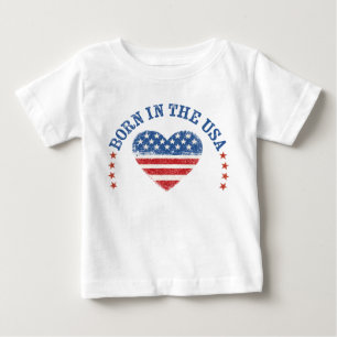 In den USA geboren Baby-Body und T-Shirt