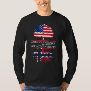 In den USA gewachsen mit norwegischen Wurzeln USA- T-Shirt