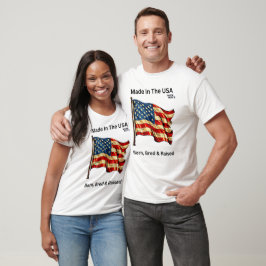 In den USA hergestellt Patriotischer T - Shirt w/D