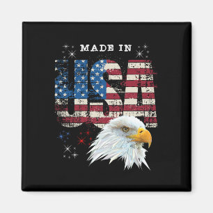In den USA hergestellte patriotische amerikanische Magnet