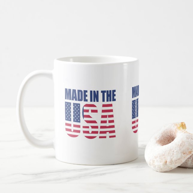 In den USA hergestellter Becher Kaffeetasse (Mit Donut)