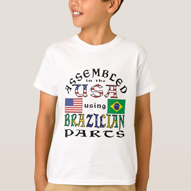 In den USA unter Verwendung brasilianischer Teile  T-Shirt (Vorderseite)