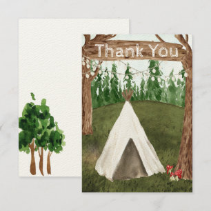 In den Wald Dankeskarten RSVP Karte