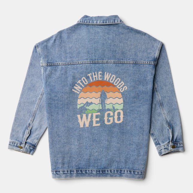 In den Wald, den wir jung machen Jeansjacke (Rückseite)