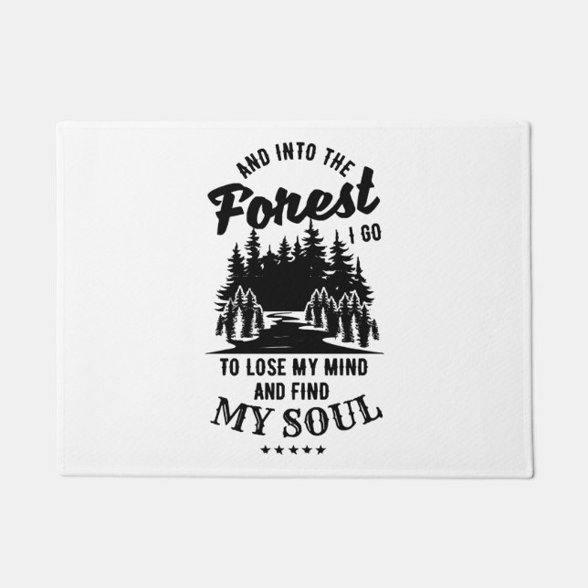 In den Wald gehe ich Fußmatte (Vorderseite)