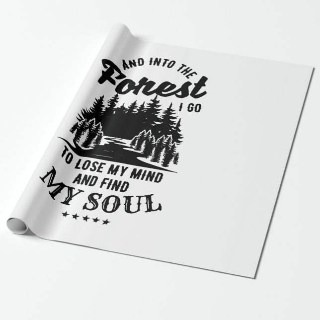 In den Wald gehe ich Geschenkpapier (Ungerollt)