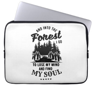 In den Wald gehe ich Laptopschutzhülle