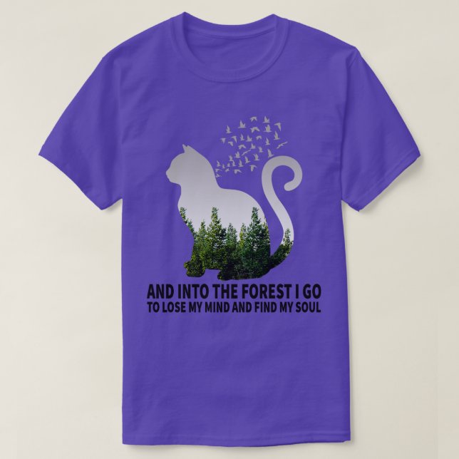 In den Wald gehe ich, um mein Camping der gedankli T-Shirt (Design vorne)