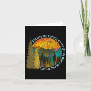 In den Wald I Go Shirt Wandern Karte