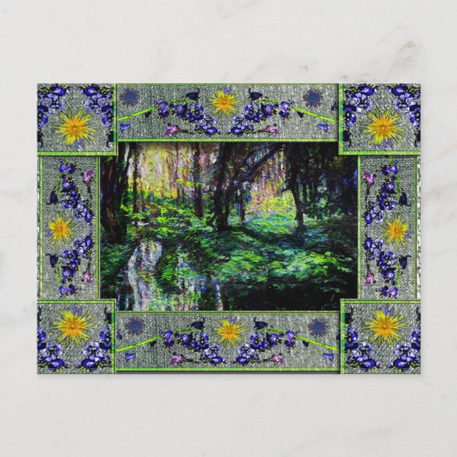 In den Wald Postkarte (Vorderseite)