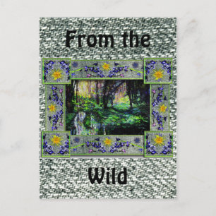 In den Wald Postkarte