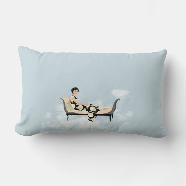 In den Wolken aufleben Lendenkissen (Vorderseite)