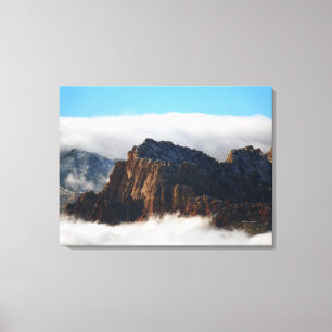 In den Wolken Geborgenes Wandkunstbild auf Leinwan Leinwanddruck