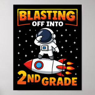 In den zweiten Schuljahr starten - Erster Schultag Poster
