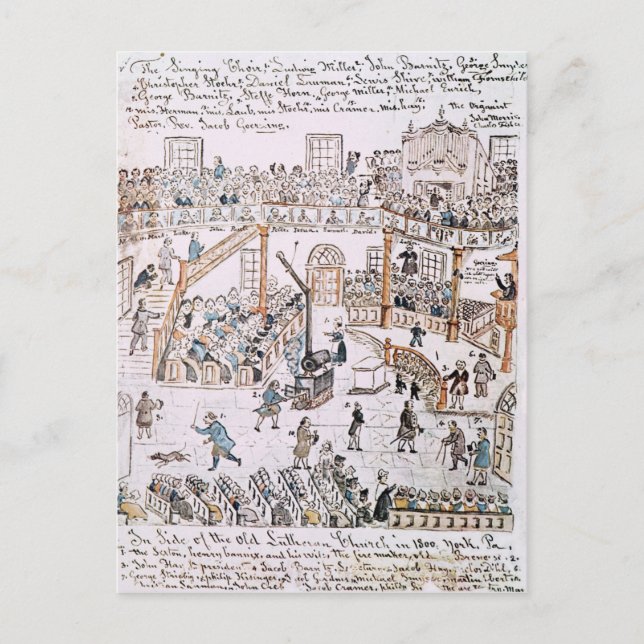 In der alten Lutherischen Kirche, Landkreis von Yo Postkarte (Vorderseite)