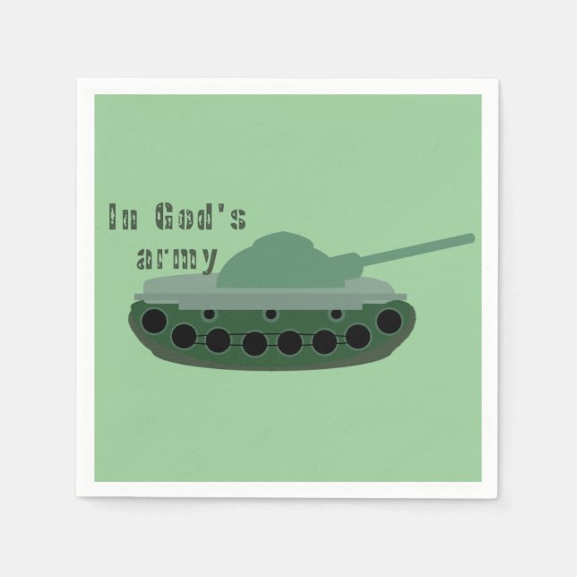 in der Armee Gottes (Panzer) Serviette (Vorderseite)