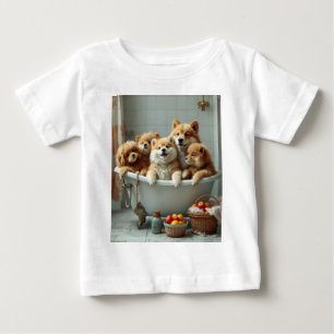 In der Badewanne lebende Tiere Baby T-shirt