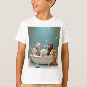 In der Badewanne lebende Tiere T-Shirt