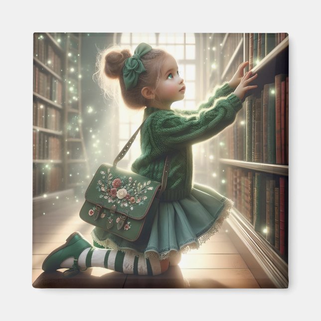 In der Bibliothek - Green Magnet (Vorne)