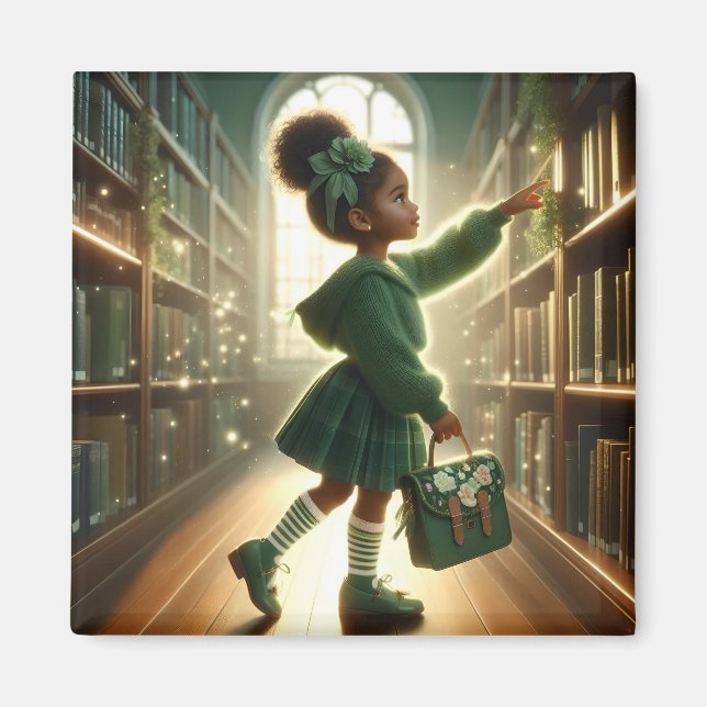 In der Bibliothek - Green Magnet (Vorne)