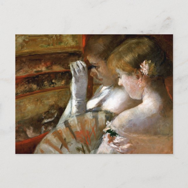 In der Box von Mary Cassatt Postcard Postkarte (Vorderseite)