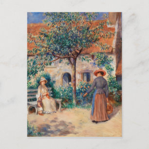In der Bretagne von Renoir Impressionist Malerei Postkarte