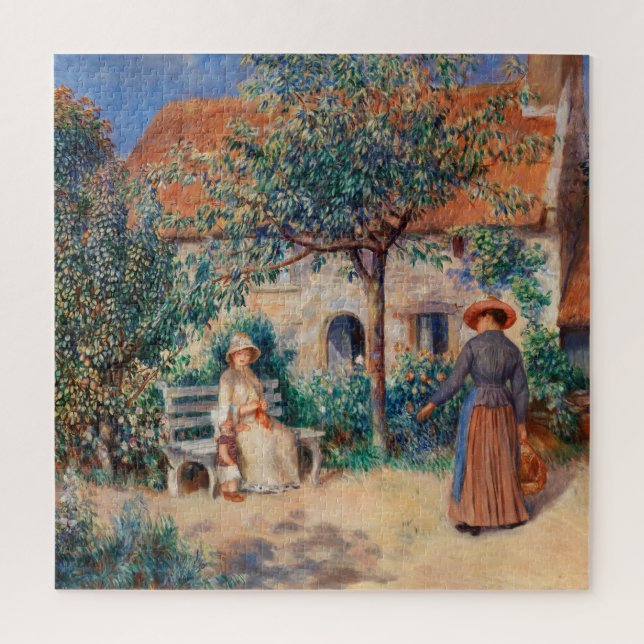 In der Bretagne von Renoir Impressionist Malerei Puzzle (Vertikal)